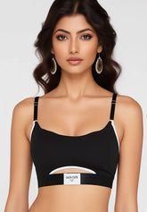 Front Hollow Sports vest cotton Bra Set – Threaded Cotton | Breathable & Stylish