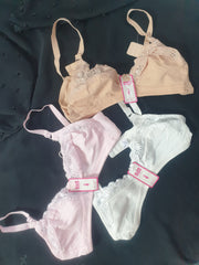 Galaxy Net Soft Floral Cotton Bra – Half Chicken | Comfortable & Stylish