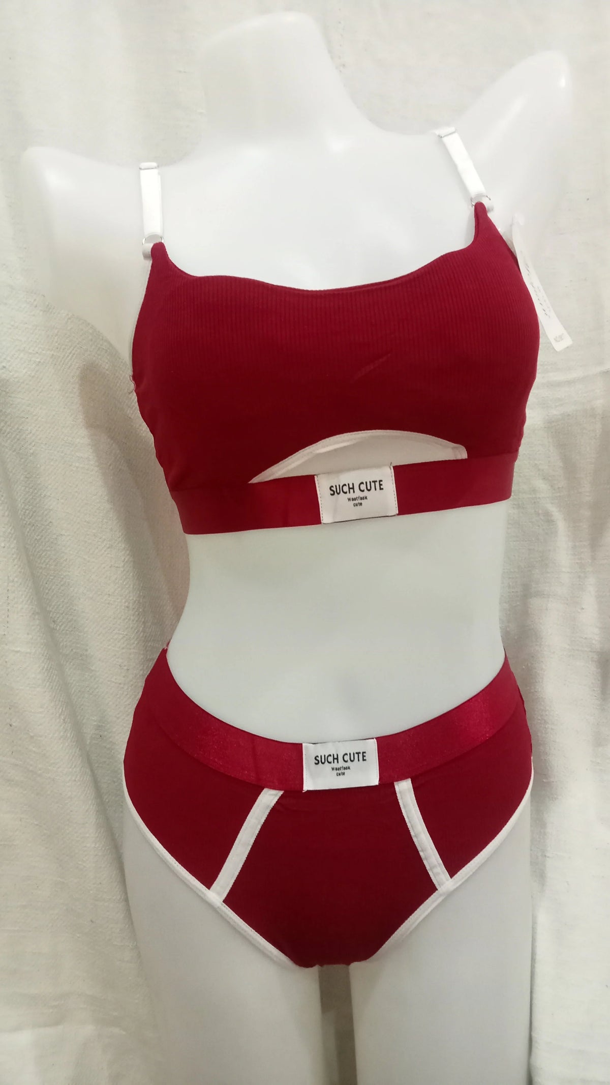 Front Hollow Sports vest cotton Bra Set – Threaded Cotton | Breathable & Stylish