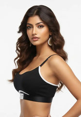 Front Hollow Sports vest cotton Bra Set – Threaded Cotton | Breathable & Stylish