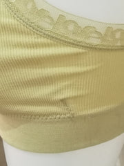 V-Neck Lace Trim Bra – Vest Cotton | Soft, Stylish & Comfortable